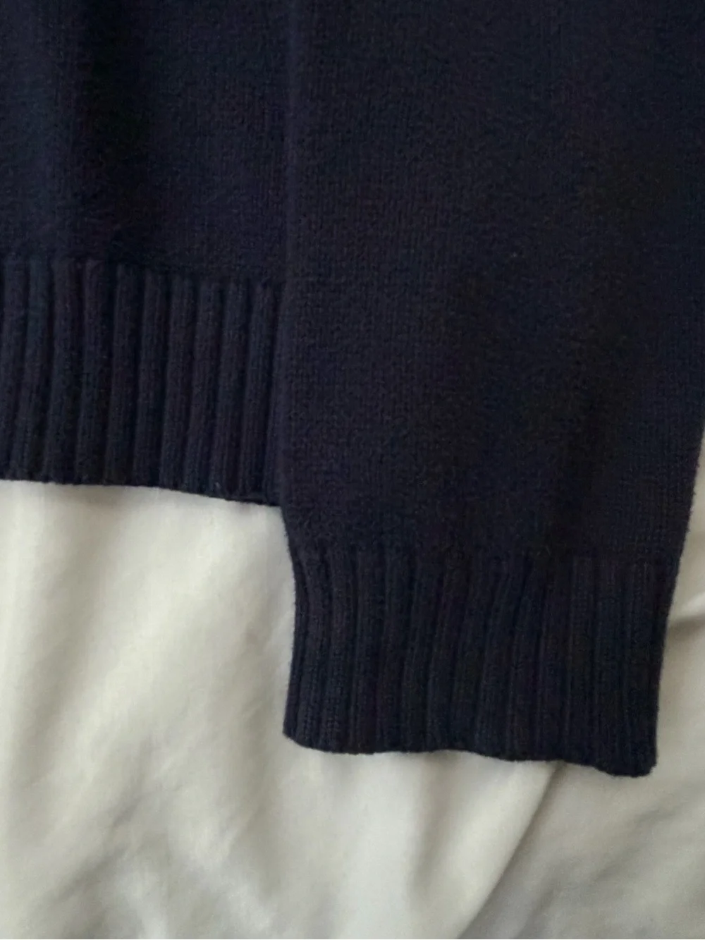 Ralph Lauren Navy Quarter-Zip Knit Pullover